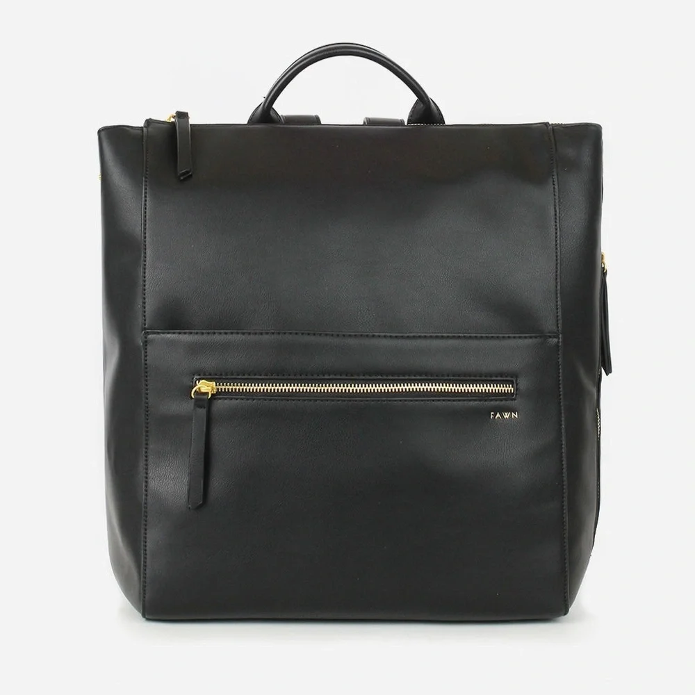 Fawn The Square Diaper Bag - Black - Comes W Extras